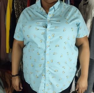 Walmart slim fit button up shirt